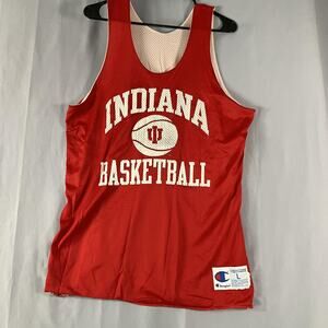 Vintage Indiana Hoosiers Jersey Mens Large College Basketball Reversible 90s